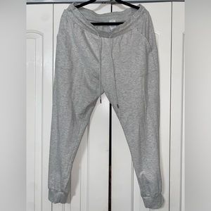 Gray sweatpants